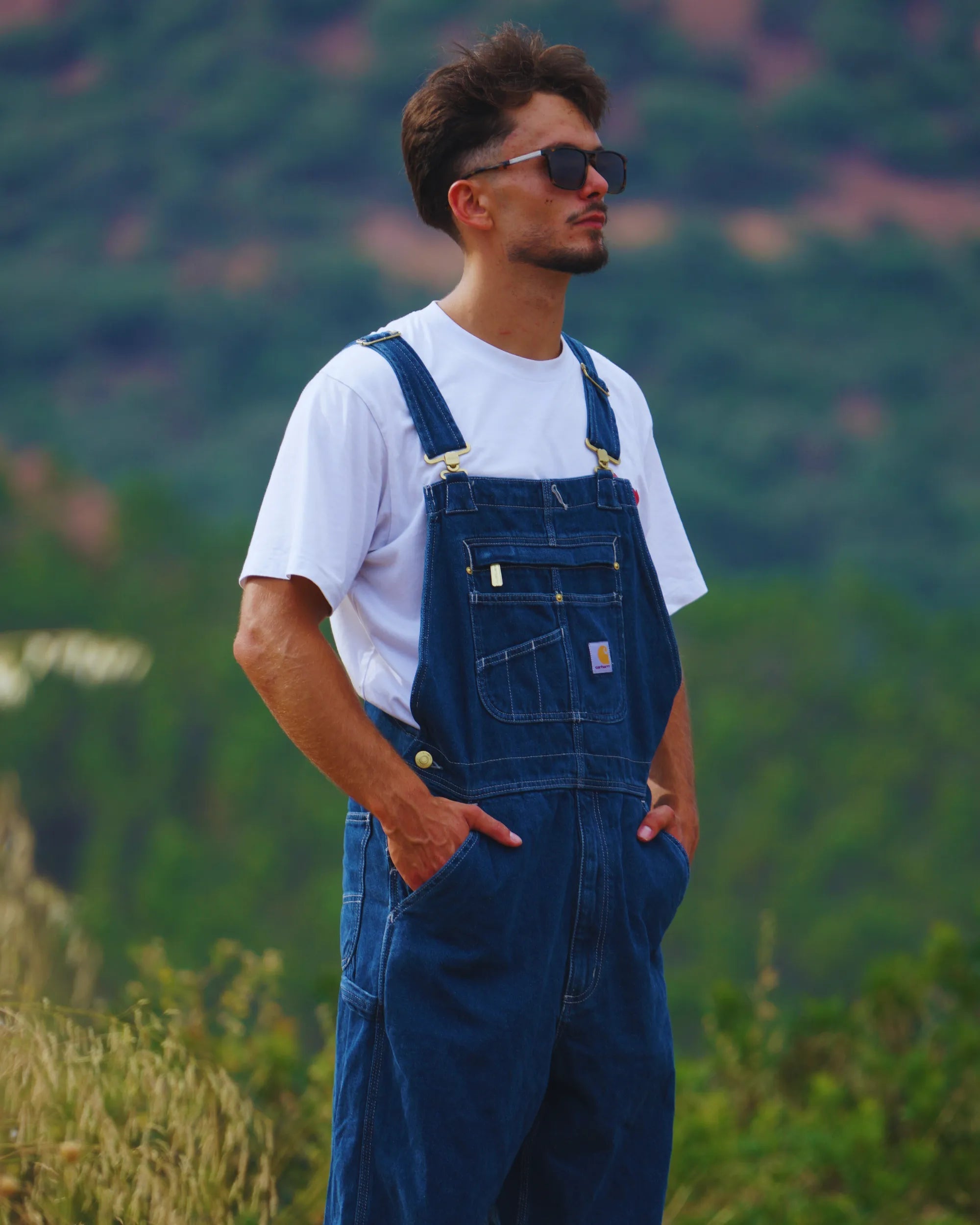 Salopette Carhartt Homme Denim Brut Esprit Salopette