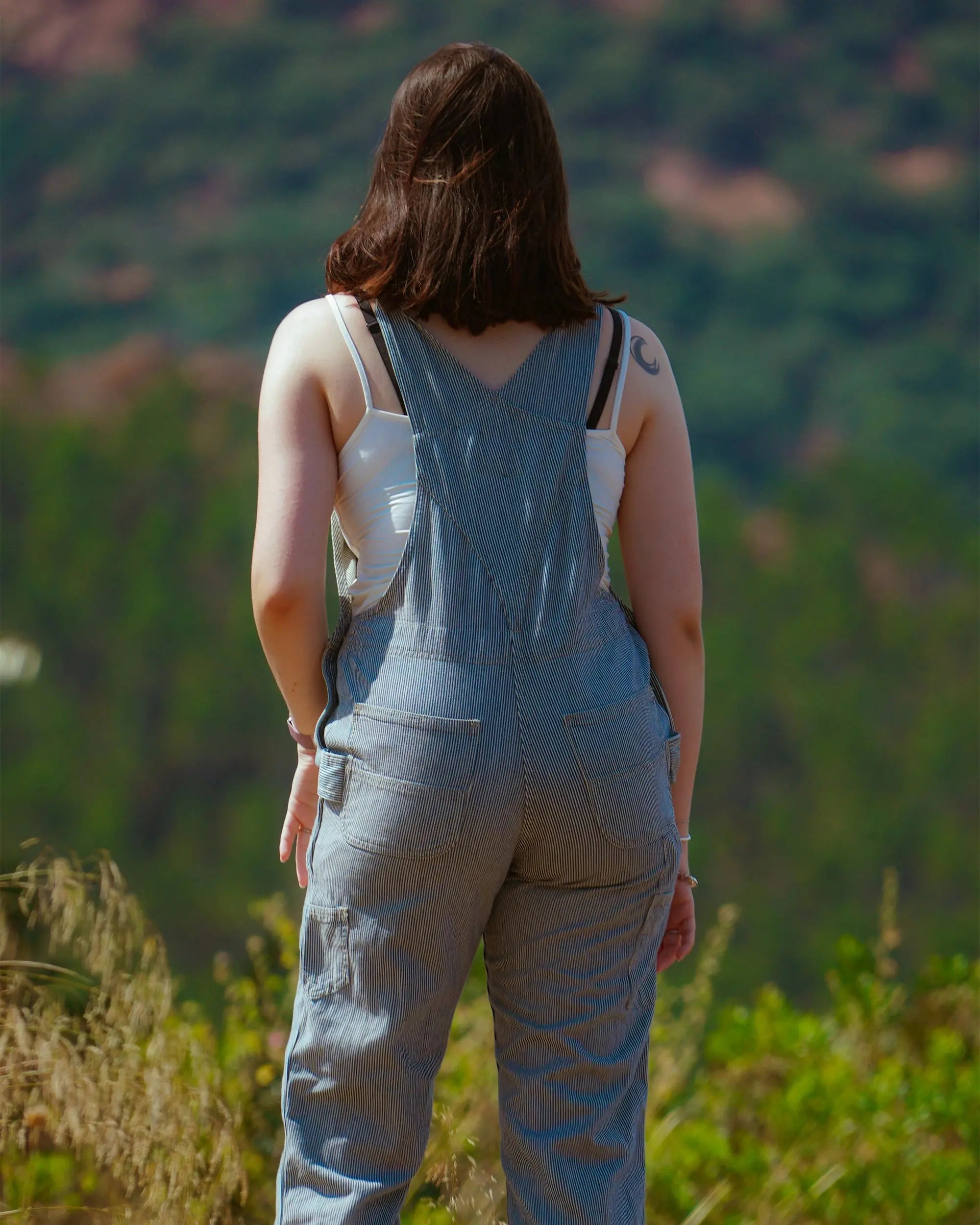 Salopette Carhartt Deadstock Femme Toile Canvas Ă Rayures â Coupe Loose Fit Esprit Salopette