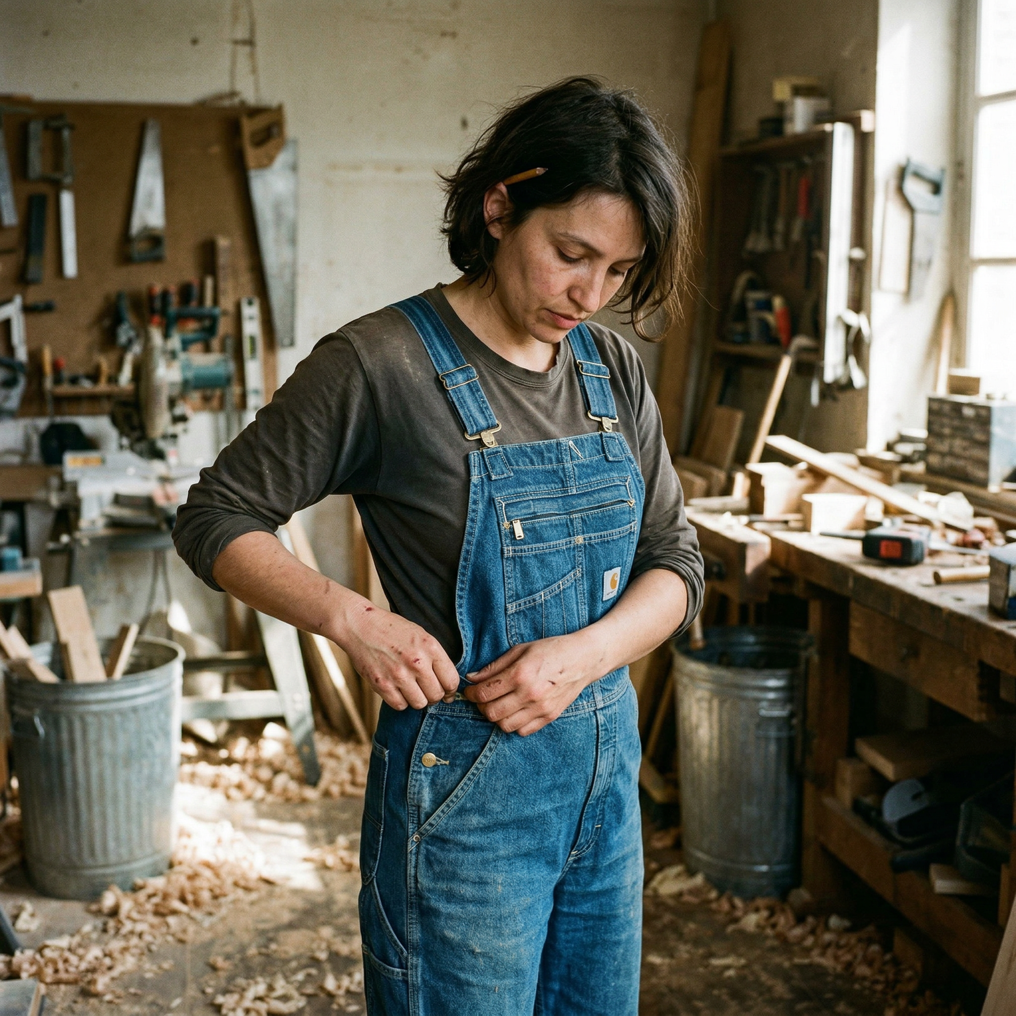 Salopette Carhartt Denim Ample