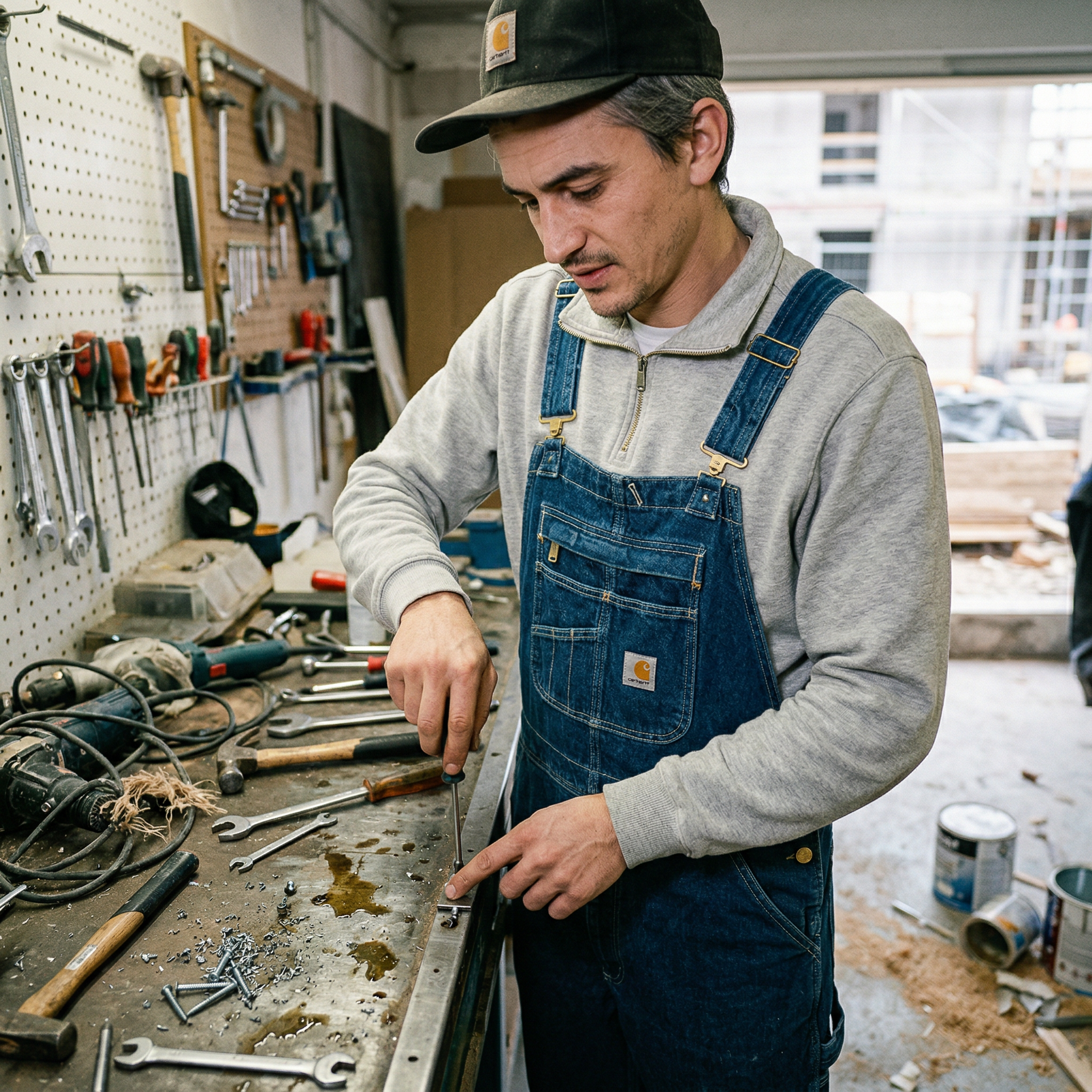 Salopette Carhartt Denim Ample